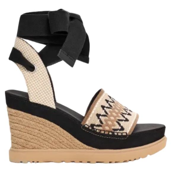 UGG Abbot Ankle Wrap Wedge Sandal Women's Size 8.5 NWT No Box - Picture 2 of 13